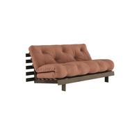 Canapé-lit Karup Roots 160x200 Caroube Brun/759 Argile Brun
