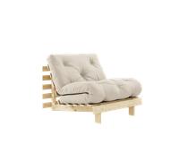 Canapé-lit Karup Roots avec matelas 90x200 747 Beige/ Brut