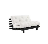 Canapé-lit Karup Roots avec Matelas Roots 140x200 Naturel/Laqué Noir