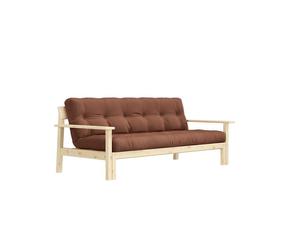 Canapé-lit Karup Unwind en Pin Laqué Transparent/759 Brun Argile