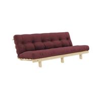 Canapé-lit Lean 130x200 Brut/710 Bordeaux