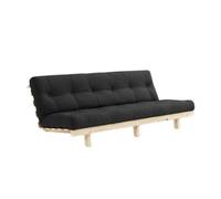 Canapé-lit Lean 130x200 Brut/734 Gris foncé