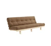 Canapé-lit Lean 130x200 brut/755 moka