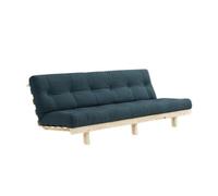 Canapé-lit Lean 130x200 Brut/757 Bleu Pétrole