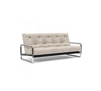Canapé lit LOMIRA NORDIC SOFT SPRING couchage 140x200 tissu Avella Sand
