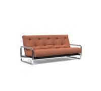 Canapé lit LOMIRA NORDIC SOFT SPRING couchage 140x200 tissu Weda Rust