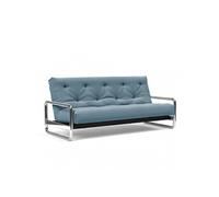 Canapé lit LOMIRA NORDIC SPRING couchage 140x200 tissu Mixed Dance Light Blue