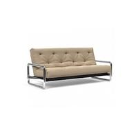 Canapé lit LOMIRA NORDIC SPRING couchage 140x200 tissu Phobos Mocha