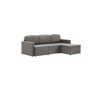 Vidaxl Canapé-Lit Modulaire 3 Places Taupe Tissu