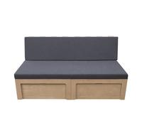 Canapé-Lit - MONSTERSHOP - Van Aménagé - 2 personnes - Matelas en éponge - Rangement pratique