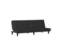 vidaXL Canapé-lit noir tissu 351915