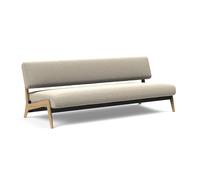 Canapé-lit Nolis 213x92cm frame black steel