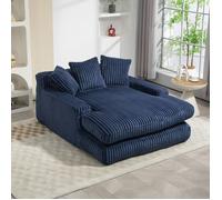 Canapé-lit - OEM - Cloud Couch - Velours côtelé doux - 125x155x63 cm - 3 coussins