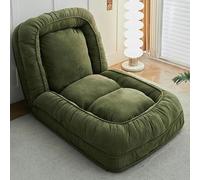 Canapé-lit paresseux avec dossier réglable à 6 positions - Grand lit pliable pour chien humain Tatami pour chambre à coucher et bureau - Matelas pliable de 177,8 x 94 x 25,4 cm - Design orienté vers
