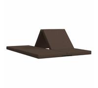 Canapé-Lit Pliable 140 x 67 x 15 cm Taupe Tissu Polyester | Housse zippée amovible, mousse légère respirante, mécanisme convertible manuel, pliage compact gain de place, usage chambre