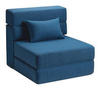 Canapé-lit pliable avec oreiller, fauteuil convertible, canapé de sol et matelas de couchage, tissu de qualité supérieure, couchage pliable en mousse à mémoire de forme, pour salon, dortoir, chambre