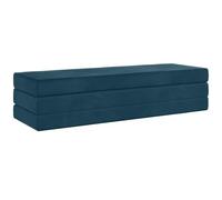 Canapé-lit pliable bleu 200 x 67 x 45 cm