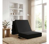vidaXL Canapé-lit pliable 75 x 67 x 45 cm Noir