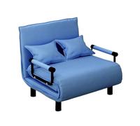 Canapé-lit pliable Canapé-lit, chaise convertible, ottoman pliant multifonction, lit d'invité moderne for petite pièce et appartement(Blue,80cm)