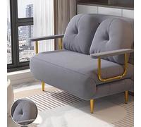 Canapé-Lit Pliable, canapé-lit Convertible Multifonctionnel avec Dossier réglable, Fauteuil inclinable réglable pour Salon, Chambre à Coucher et Appartement Modernes, Peu encombrant(Gray,100cm)