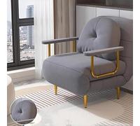 Canapé-Lit Pliable, canapé-lit Convertible Multifonctionnel avec Dossier réglable, Fauteuil inclinable réglable pour Salon, Chambre à Coucher et Appartement Modernes, Peu encombrant(Gray,80cm)