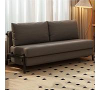 Canapé-lit pliable convertible avec oreiller, chaise pliante portable, confortable pour le salon et la chambre à coucher, gris