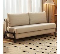 Canapé-lit pliable convertible avec oreiller, chaise pliante portable, confortable pour le salon et la chambre à coucher, gris