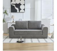 Canapé-lit pliable - Convertible en lit double - Gris foncé - Tissu velours doux - Dimensions 179×95×79 cm