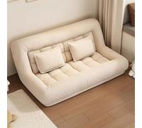 Canapé-lit pliable - Matelas de sol extra épais avec soutien dorsal pour adultes - Pouf poire polyvalent pour chambre à coucher et salon