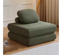 Canapé-lit pliable multifonction avec support dorsal, chaise de méditation en velours côtelé pour le salon ou les petits espaces, design compact