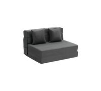 VEVOR Canapé-lit pliant 3 en 1 housse lavable et 2 oreillers gris foncé (Twin)