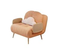 Canapé-lit Pliant Canapé-lit Pliant, Dossier réglable, Fauteuil Convertible, Design Compact, adapté aux Chambres et Salons(Orange,75cm)