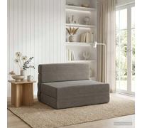 Canapé-lit pliant Gris clair 70 x 80 x 60 cm Tissu Ce canapé-lit pliable ete offre une grande polyvalence, tant au niveau du design que de la fonctionnalité. Idéal pour les petits espaces, il se trans