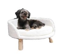 Canapé-lit pour animaux domestiques, design surélevé, coussin amovible, 61,5 cm