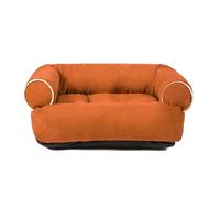 Canapé-lit Pour Chien à Sommeil Profond Litière Pour Chat De Haute Qualité Lit Pour Animaux De Compagnie Plus épais Et Chaud En Hiver Pour Petits Chats Et Chiens (L,Orange)