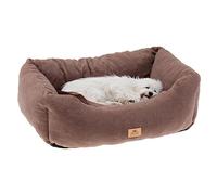 Canapé Lit pour Chiens et Chats COCCOLO MICROFLEECE 50 Doux Micropolaire Lavable Taupe