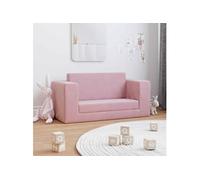 Canapé-lit pour Enfants 2 Places, Lit de Jour avec Dossier et Accoudoirs, Lit d'Invité pour Tout-petits Chambre 357039