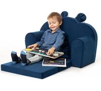 Canapé-lit pour enfants "Palermo" - dépliable, sûr & lavable - avec sac & coussin 71x35/91x48 cm | PillowPrim