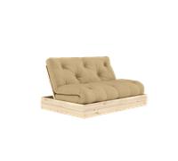 Canapé-lit Rabattable Karup Design avec Matelas 140x200 Beige Beige/brut