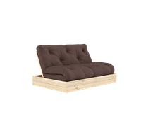 Canapé-lit Rabattable Karup Design avec Matelas 140x200 Brun/Brut