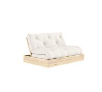 Canapé-lit Rabattable Karup Design avec Matelas 140x200 cm Naturel/Brut