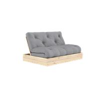 Canapé-lit Rabattable Karup Design avec Matelas 140x200 Gris/Brut
