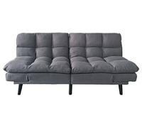 Canapé-lit rembourré ,canapé convertible en Tissu gris - Longueur 183 x Largeur 86,5 x Hauteur 81 cm - -