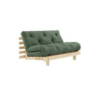 Canapé-lit Roots 140x200 Brut/756 Vert Olive