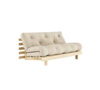 Canapé-lit Roots 160x200 Brut/747 Beige