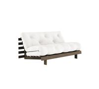 Canapé-lit Roots 160x200 Caroube Brun/701 Naturel