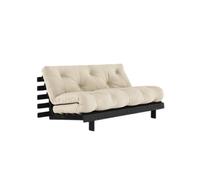 Canapé-lit Roots 160x200 Noir Nuit/747 Beige