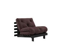 Canapé-lit Roots 90x200 Noir Nuit/715 Marron