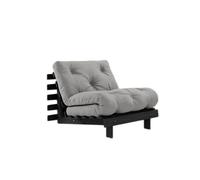 Canapé-lit Roots 90x200 Noir Nuit/746 Gris