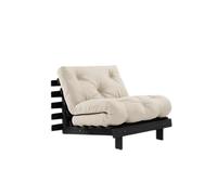 Canapé-lit Roots 90x200 Noir Nuit/747 Beige